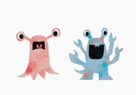 Glitter Temporary Tattoo Pairs - Monsters