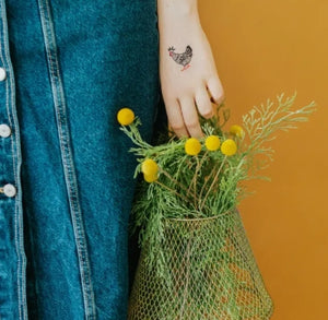 Temporary Tattoo Pairs - Chicken