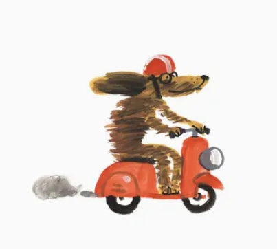 Temporary Tattoo Pairs - Moto Pup