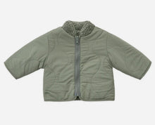 Load image into Gallery viewer, Shearling Zip Jacket - Forest