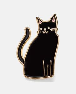 Black Cat Enamel Pin