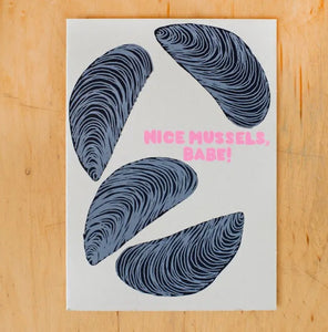 Nice Mussels Babe Card