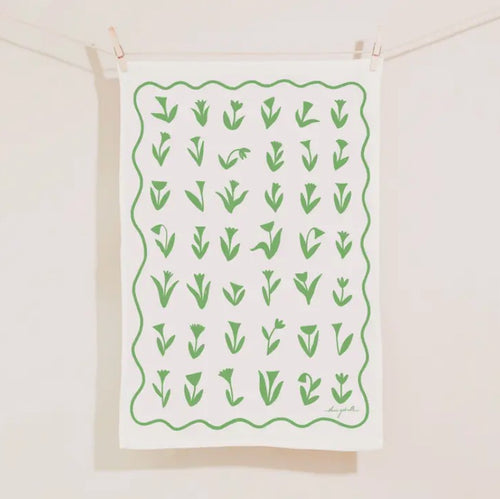 Tulips Linen Tea Towel