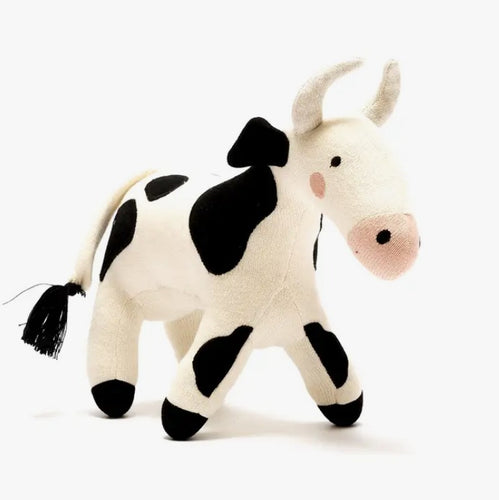 Organic Knitted Cow Plush Toy