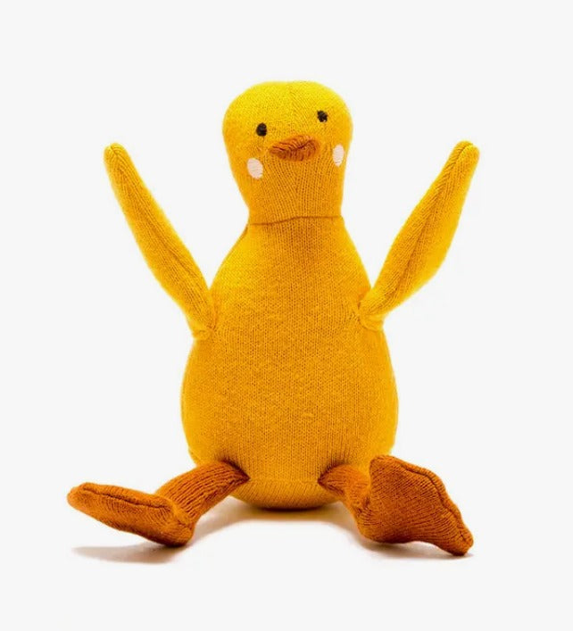 Organic Knitted Duck Plush Toy