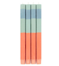 Load image into Gallery viewer, Striped Candle Sticks - Abstract Opaline Pompadour Rust