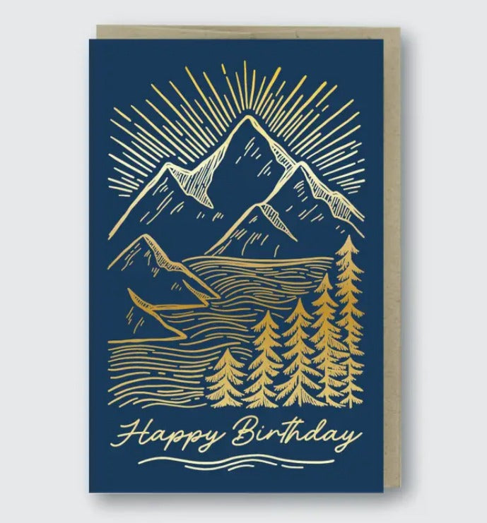 Birthday Mountainscape Card