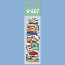 Load image into Gallery viewer, Stack of Books Bookmark (it's die cut!)