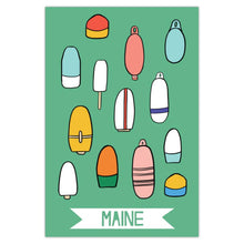 Load image into Gallery viewer, Maine Buoy Postcard - New England Coastal Seaside Souvenir