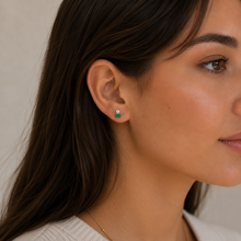 Load image into Gallery viewer, Double Stack Earrings - Emerald