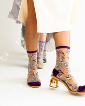 Load image into Gallery viewer, Libra Zodiac Sheer Crew Sock