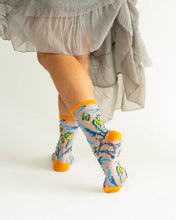 Load image into Gallery viewer, Gemini Zodiac Shimmer Sheer Crew Sock