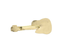 Load image into Gallery viewer, Embroidered Guitar brooch, Peach or Rose Gold, each