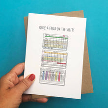 Load image into Gallery viewer, Freak in the Sheets Greeting Card