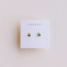 Load image into Gallery viewer, Double Stack Earrings - Emerald