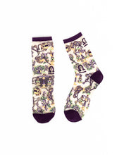 Load image into Gallery viewer, Libra Zodiac Sheer Crew Sock