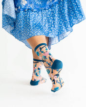 Load image into Gallery viewer, Cancer Zodiac Sheer Crew Sock