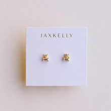 Load image into Gallery viewer, Double Stack Earrings - White CZ