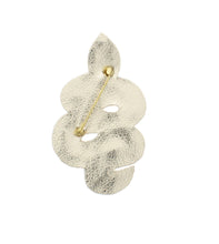Load image into Gallery viewer, Golden Coil Snake Sequin Brooch