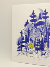 Load image into Gallery viewer, Night Walk in the Woods Art Print | 8x8 Giclée Print