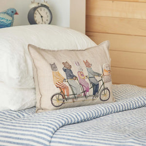 Tandem Bike Pocket Pillow