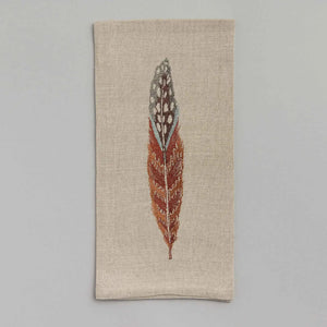 Fowl Feather Tea Towel