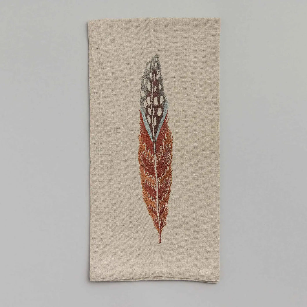 Fowl Feather Tea Towel