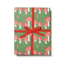 Load image into Gallery viewer, Festive Mushroom Gift Wrap