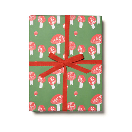 Festive Mushroom Gift Wrap