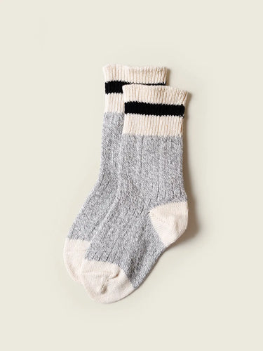 Kids Mountain Socks - Black Stripe