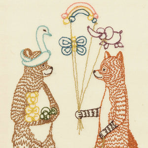Balloon Animal Embroidered Card
