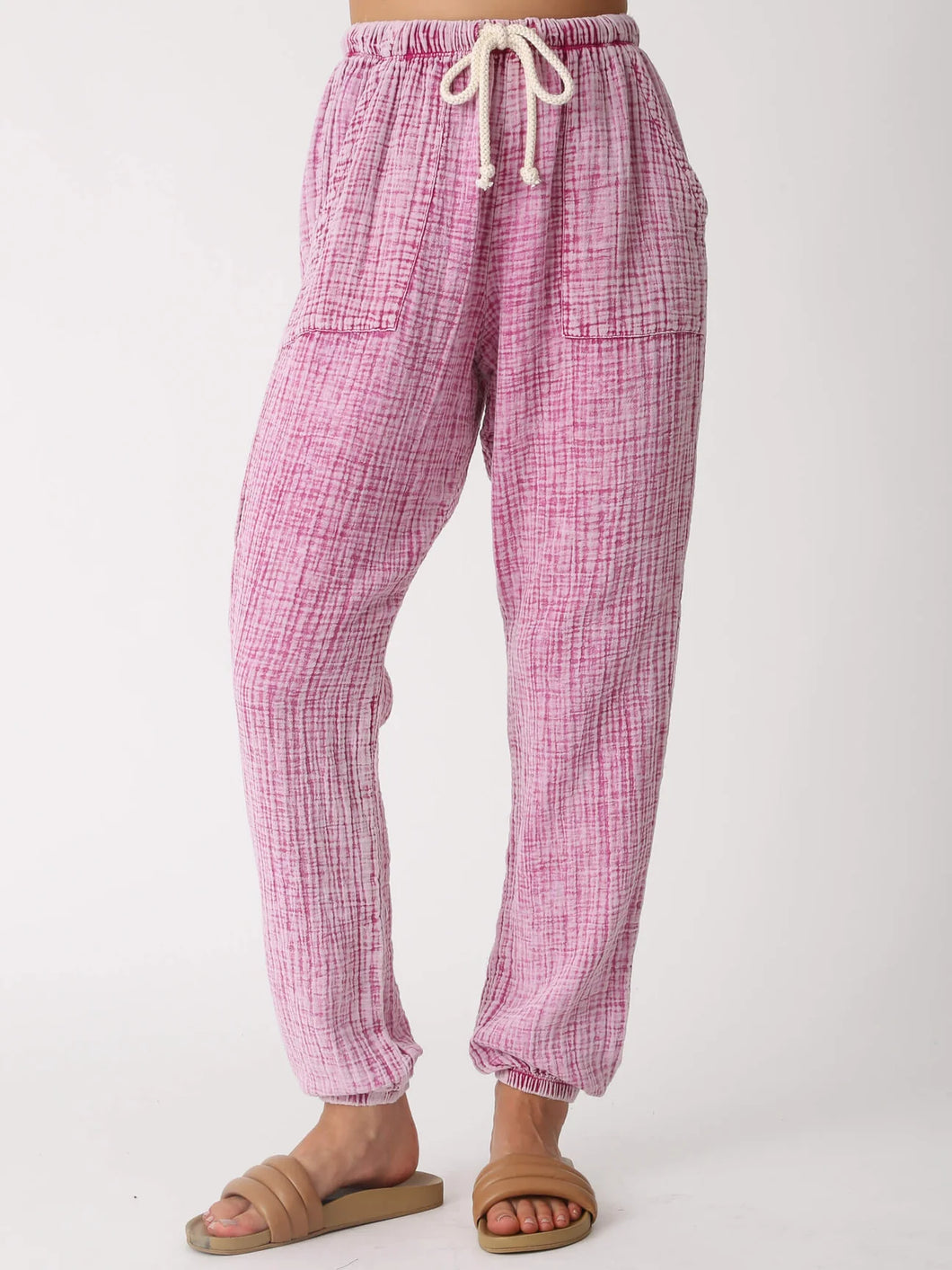 Lauren Gauze Pant - Paradise Pink