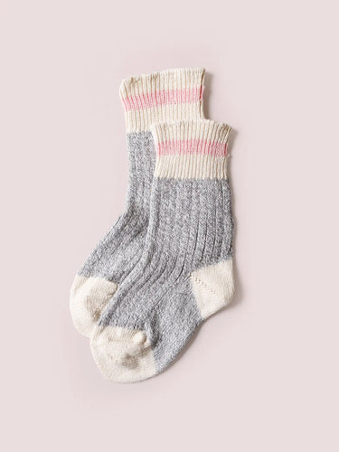 Kids Mountain Socks - Pink Stripe