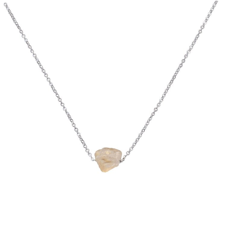 Citrine Necklace - Silver