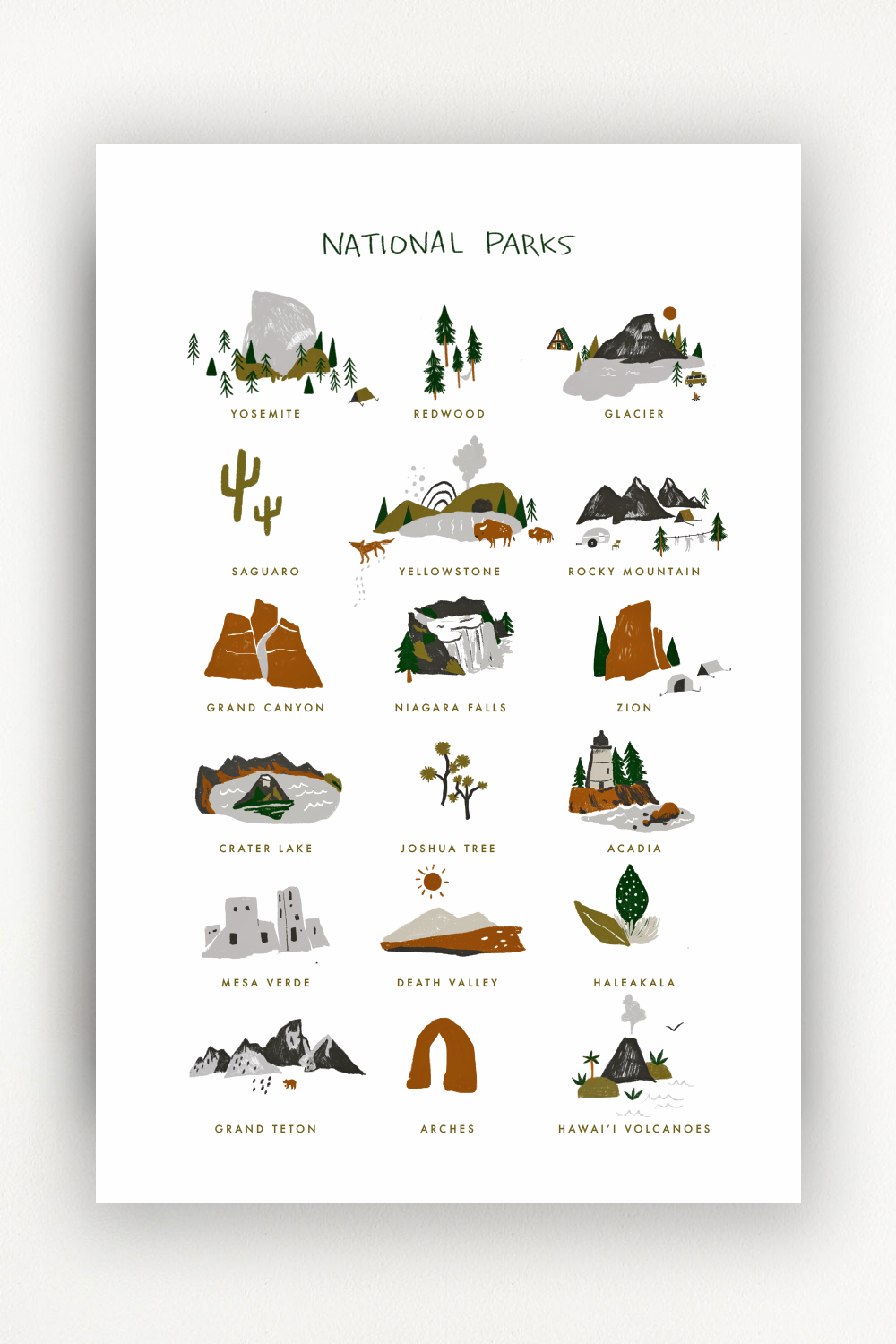 National Parks Print