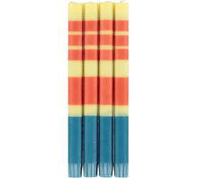 Load image into Gallery viewer, Striped Candle Sticks - Jasmine, Rust + Petrol
