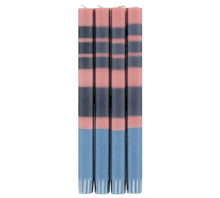 Load image into Gallery viewer, Striped Candle Sticks - Rose, Indigo + Pompadour