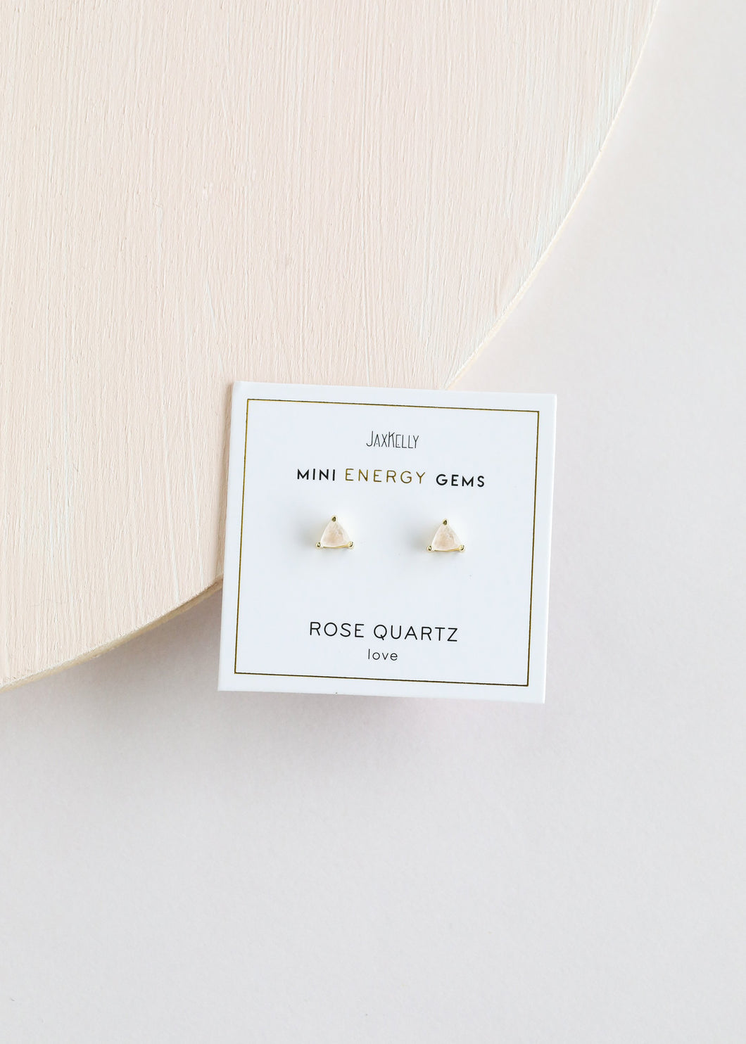 Rose Quartz Mini Energy Studs
