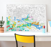 Load image into Gallery viewer, Giant Coloring Poster - Jungle