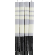 Load image into Gallery viewer, Striped Candle Sticks - Jet Pearl Dove