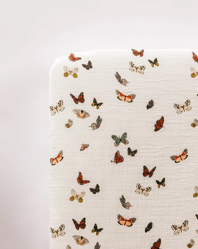 Butterfly Crib Sheet
