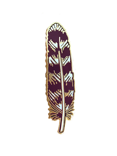 Feather Enamel Pin