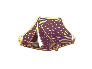 Tent Enamel Pin
