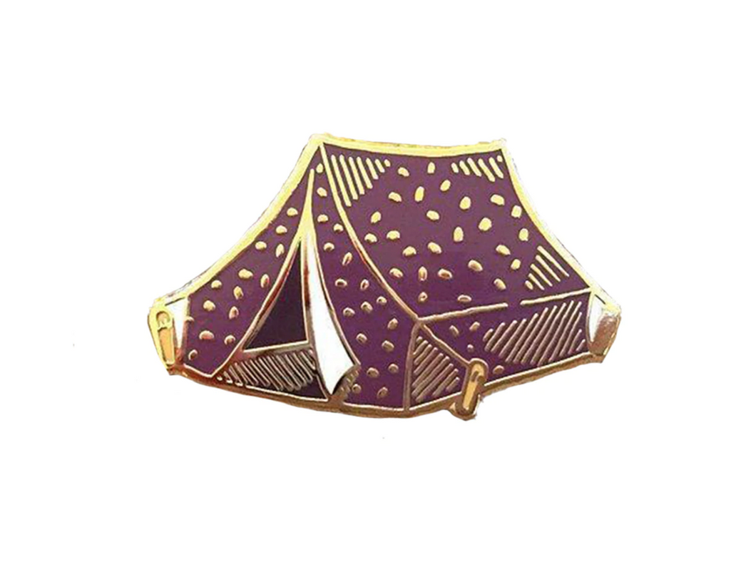 Tent Enamel Pin
