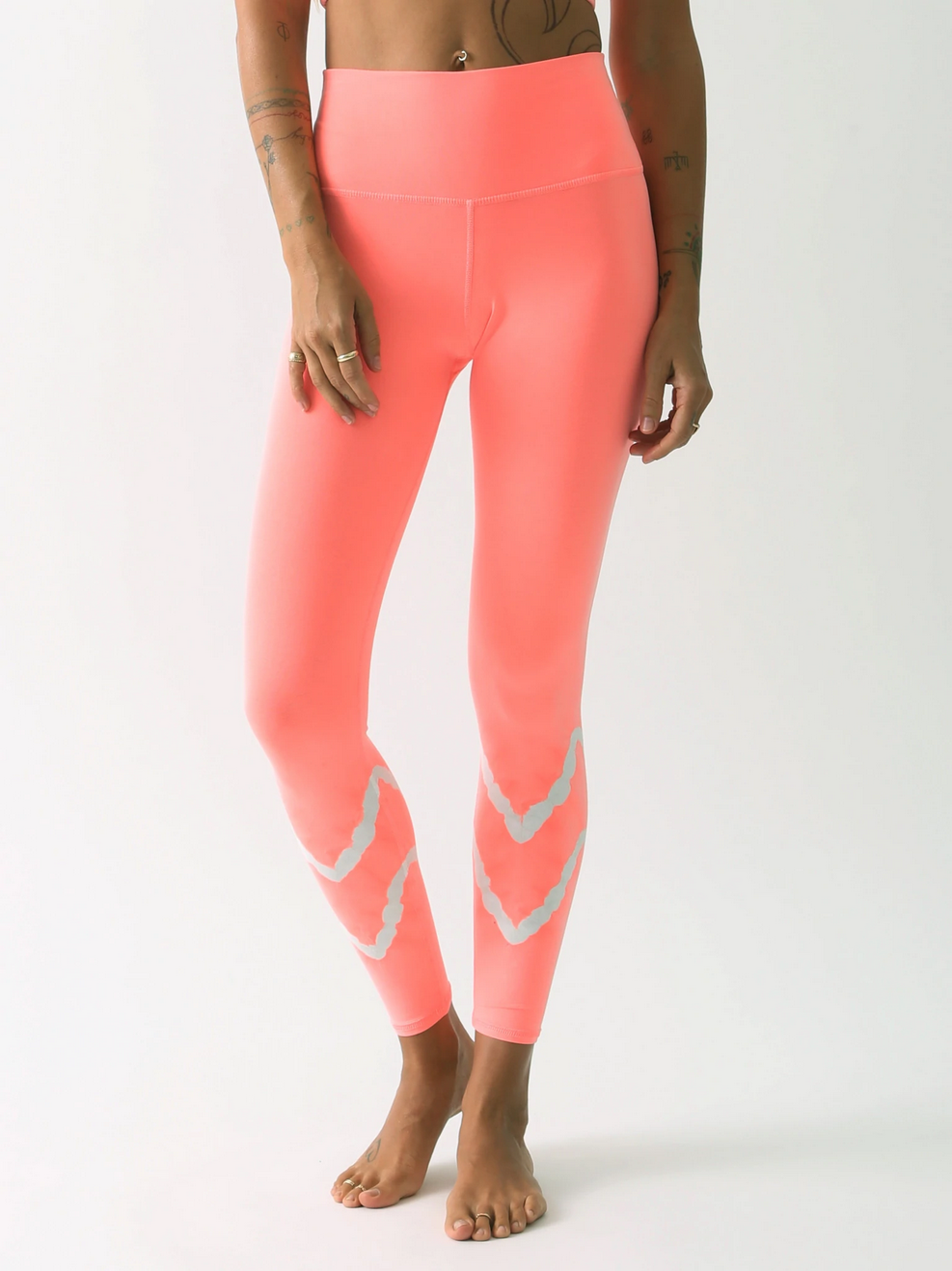 Sunset Legging - Chevron Aperol/Cloud