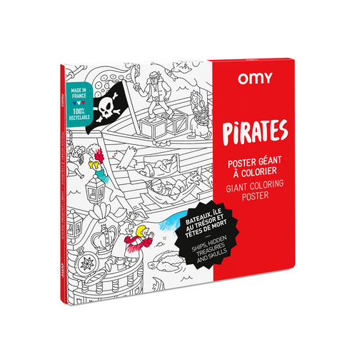Giant Coloring Poster - Pirates