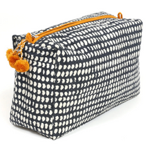 Load image into Gallery viewer, Toiletry Bag - Navy Dot