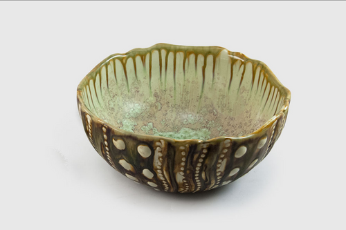Medium Urchin Bowl - Mint & Tortoise