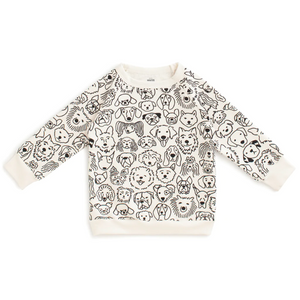 Sweatshirt - Dogs Black & White