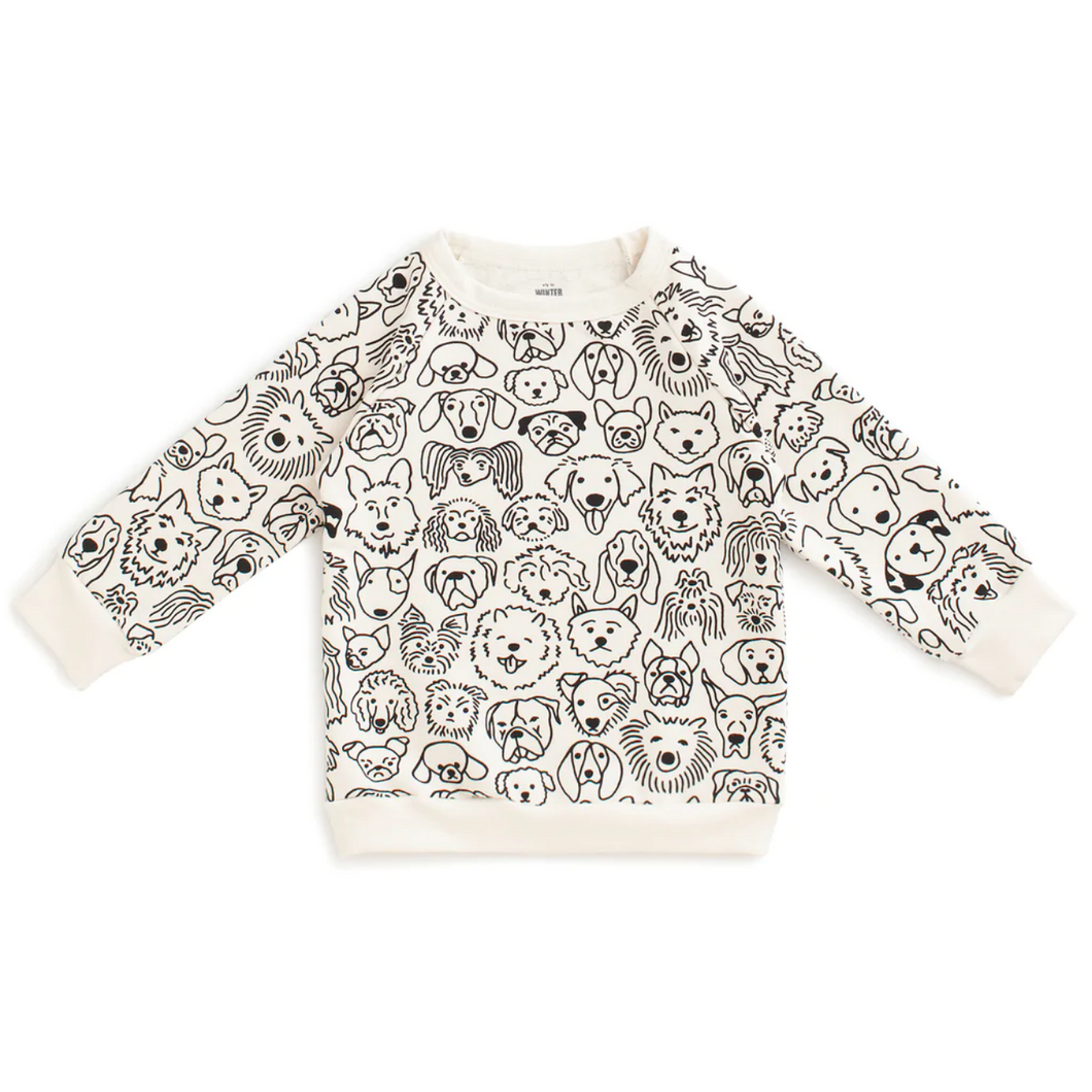 Sweatshirt - Dogs Black & White